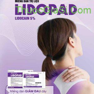 Miếng dán LIDOPAD (Lidocain 5%) VCP giảm đau
