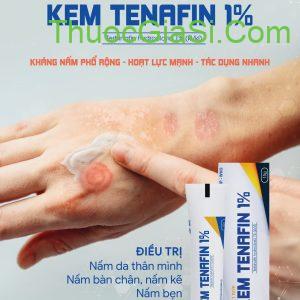 Tenafin 1% VCP điều trị nấm bàn chân, nấm bẹn, lác đồng tiền, lang ben