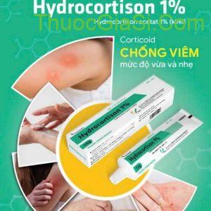 Hydrocortison 1% VCP 15g điều trị viêm da cơ địa, chàm sữa, dị ứng