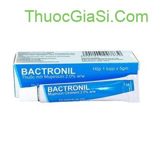 Bactronil 5g (Mupirocin 2%) dạng thuốc mỡ bôi da, điều trị viêm nang lông, viêm da nhiễm khuẩn, lở da, mụn viêm, mụn mủ