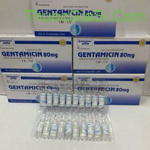 Dung dịch tiêm Gentamycin 80mg Hải Dương hộp 10 ống x 2ml