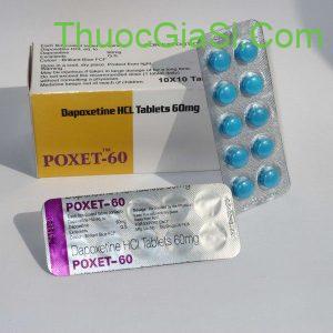 Dapoxetine 60, Poxet 60, xuất tinh sớm