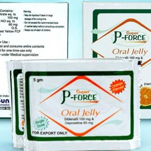 SUPPER P - FORCE ORAL JELLY ( sidernafil 100 mg & Dapoxetine 60 mg) - hỗ trợ xuất tinh sớm và rối loạn cương dương ở nam giới - Hộp 7 gói 3 Tadalafil & Dapoxetine|thuocgiasi