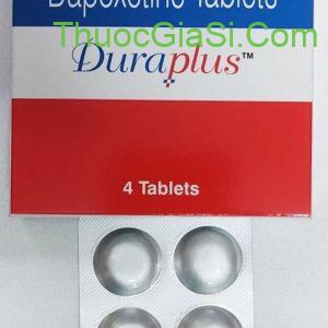 DURAPLUS (Tadalafil và dapoxetine) - trị rối loạn cương dương và xuất tinh sớm - vỉ 4 viên 3 trị rối loạn cương dương và xuất tinh sớm